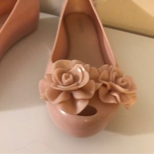 Mini Melissa Ultragirl Garden Ballet Flats in Pink size 2-